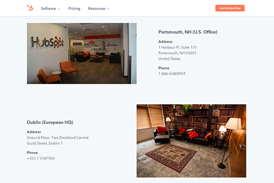 Hubspot-お問い合わせページ