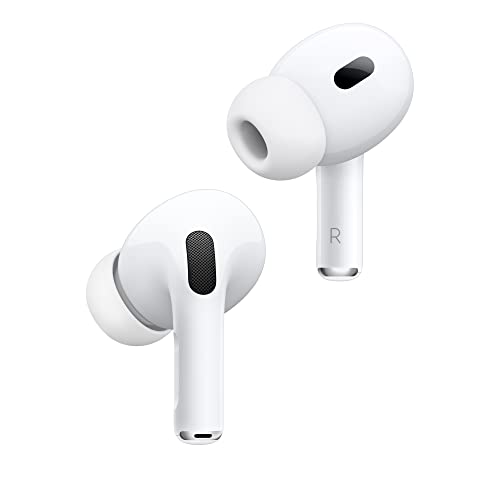 Apple AirPods Pro(第 2 代)无线耳塞,主动降噪效果提高 2 倍,自适应通透,个性化空间音频,MagSafe 充电盒,iPhone 蓝牙耳机