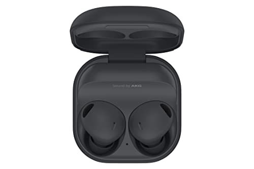 SAMSUNG Galaxy Buds 2 Pro 真无线蓝牙耳塞带降噪、高保真音效、360 度音频、舒适入耳式、高清语音、对话模式、IPX7 防水、美国版、石墨