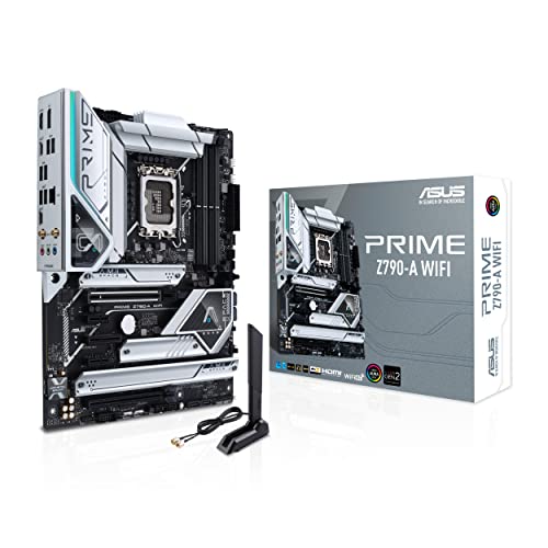 เมนบอร์ด ASUS Prime Z790-A WiFi 6E LGA 1700(Intel13th&12th) ATX (16+1 DrMOS, PCIe 5.0,DDR5,4X M.2 Slots,2.5 Gb LAN,USB 3.2 Gen 2 Front Panel Type-C, Thunderbolt 4/USB4, DP)