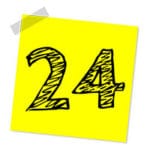 Nummer-Rang-Bewertung-Punkt-Reihenfolge-24