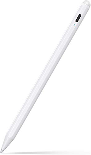 Penna stilo per iPad 9a e 10a generazione-2X Matita attiva a ricarica rapida compatibile con Apple iPad Pro11 e 12,9 pollici 2018-2023, iPad Air 3/4/5, iPad 6-10, iPad Mini 5/6 Gen-White