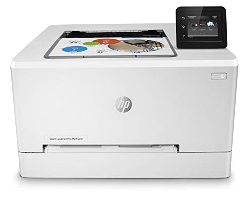 HP Color LaserJet Pro M255dw kabelloser Laserdrucker, mobiler Ferndruck, Duplexdruck, funktioniert mit Alexa (7KW64A), Weiß