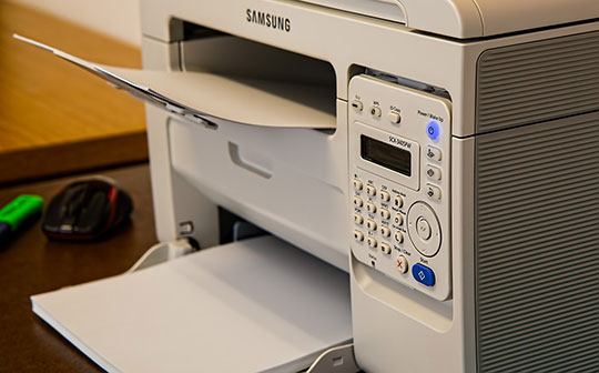Drucker-Schreibtisch-Büro-Fax-Scanner