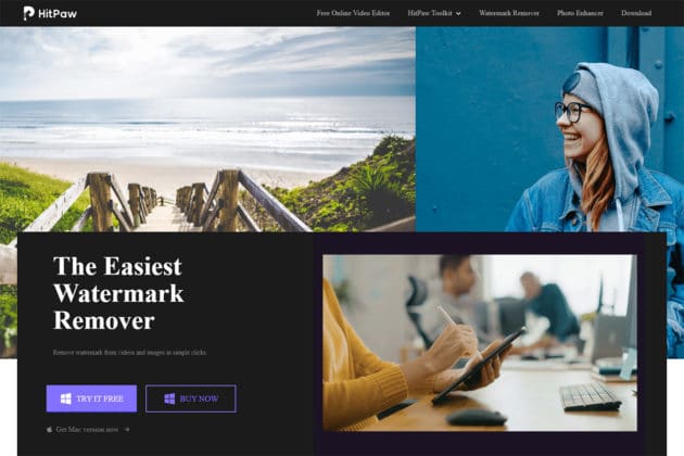 Zrzut ekranu narzędzia do usuwania znaków wodnych hitpaw