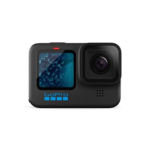 GoPro HERO11 Black - Caméra d'action étanche avec vidéo Ultra HD 5.3K60, photos 27MP, 1/1.9
