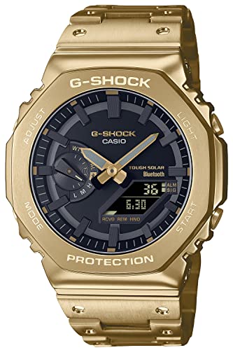 卡西欧 GM-B2100GD-9AJF [G-Shock (G-Shock) Full Metal Model with Smartphone Link GM-B2100 Yellow Gold Color Model] 手表 Japan Import March 2023 型号