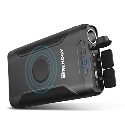 Renogy 72000mAh 266Wh 12v 移动电源,带 60W PD,露营用 CPAP 电池,带 USB-C DC 无线充电和手电筒的高容量大型露营移动电源,CPAP 电池备用电源