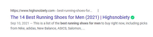 Gutes SEO-Meta-Tags-Beispiel