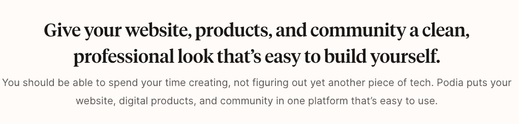 Podia プラットフォームの概要