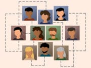 ทรัพยากรมนุษย์เครือข่ายอวตารงานการสื่อสารธุรกิจแผนภูมิการเชื่อมต่อทีมสังคม