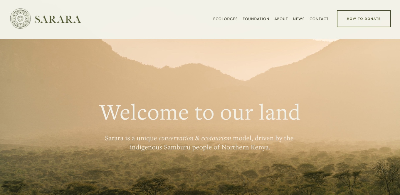 非營利網站示例