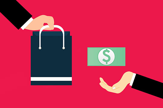 Einkaufen-Bezahlen-Verkaufen-Kunde-Verkauf-Shop-E-Commerce