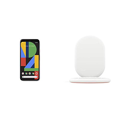 Google Pixel 4 XL, Just Black, entsperrtes 64-GB-Handy, gebündelt mit dem kabellosen Schnellladegerät Google Pixel Stand