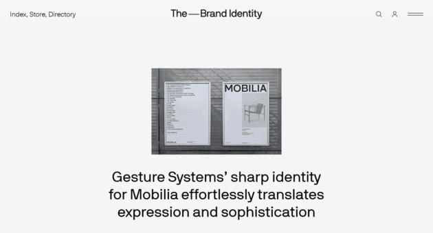 Schermata del sito Web di The-Brand-Identity