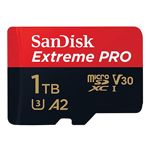 SanDisk 1TB Quick Flow Technology Extreme PRO microSD, Adaptörlü C10, U3, V30, A2, 200MB Okuma Hızı 140 MB Yazma Hızı UHS-I Kart