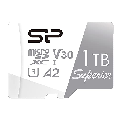Silicon Power 1 TB Üstün Mikro SDXC UHS-I (U3), V30 4K A2, Nintendo-Switch ile Uyumlu, Steam Deck, Adaptörlü Yüksek Hızlı MicroSD Kart