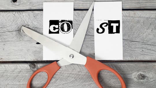 Control de reducción de costos