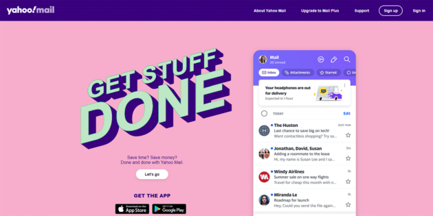 Yahoo-Mail- لقطة شاشة