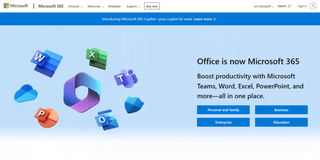 مايكروسوفت 365 لقطة شاشة