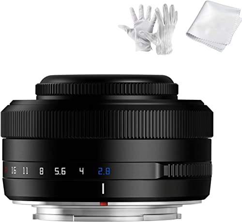 (2022 アップグレード) TTartisan 27mm F2.8 オートフォーカスレンズ、Fuji X マウントカメラ XS10 X-E4 X-T10 X-T20 X-T3 X-T4 X-T100 X-T200 X-T30 X-Pro1 X-Pro2 に対応X-Pro3 X-E1 (ブラック-27mm F2.8)