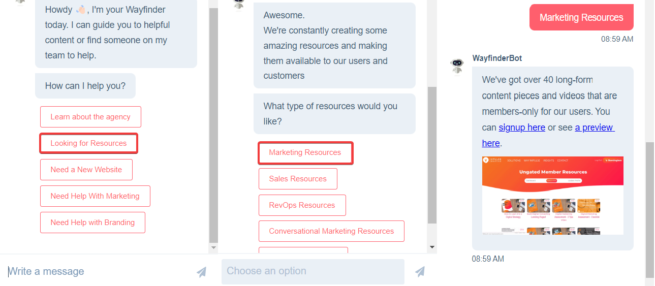 Bot de distribuição de conteúdo - Chatbot marketing