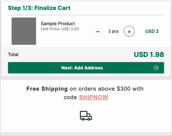 インタラクティブな電子メールを備えたショッピング カート