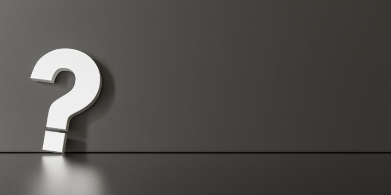 signo de interrogación contra un fondo gris