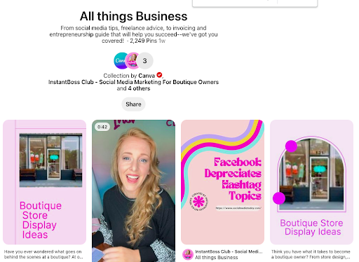 Локальный поиск Pinterest для пользователей Canva