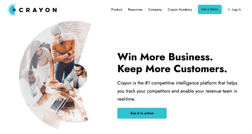 Screenshot der Crayon.co-Website