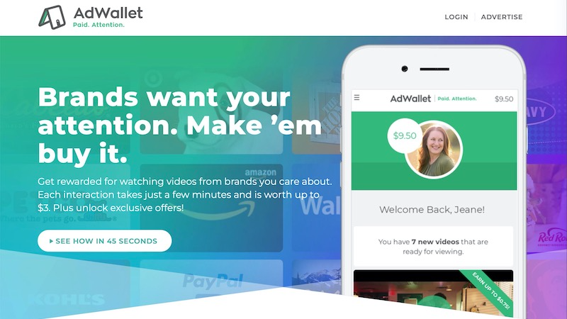 carteira de anúncios