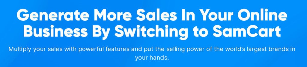 SamCart online course platform example one