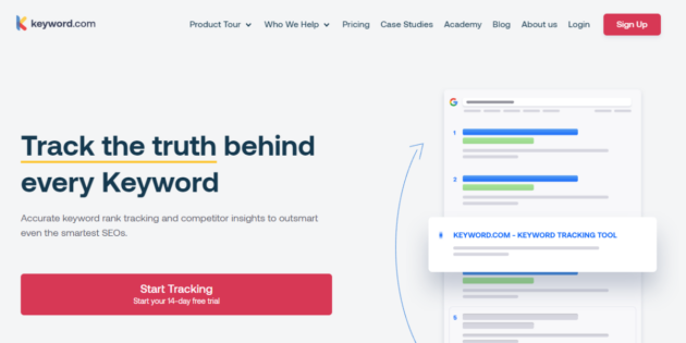 Keyword-Position-SERP-Tracker-Keyword.com- لقطة شاشة