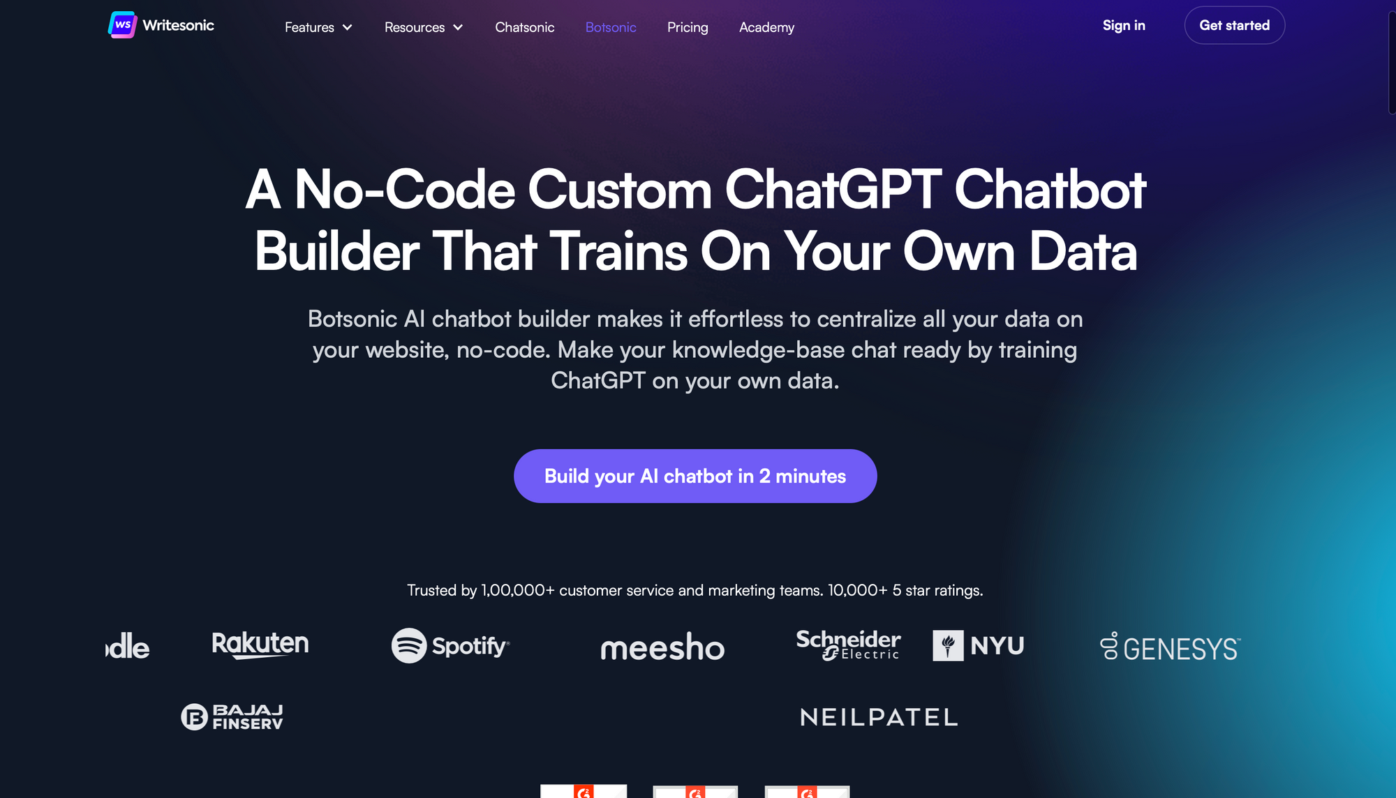 Botsonic: chatbots con IA para atención al cliente