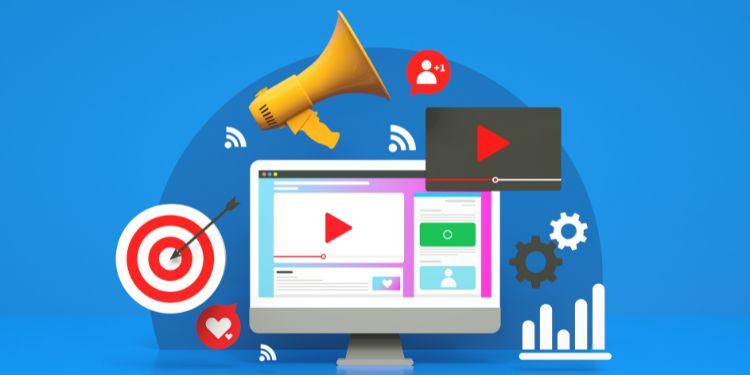 conceito gráfico de marketing digital