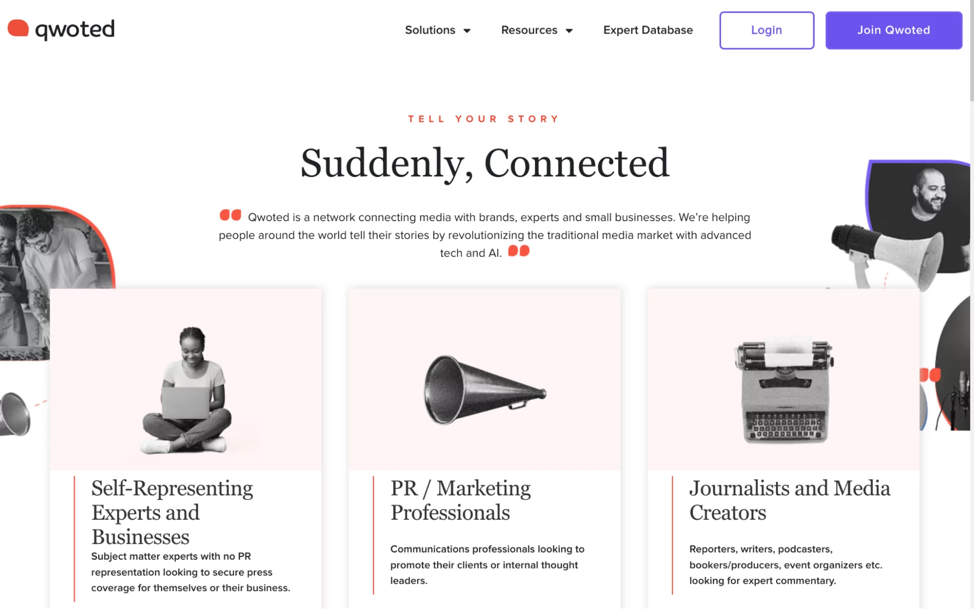 ภาพหน้าจอ qwoted