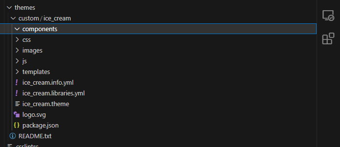 โฟลเดอร์ส่วนประกอบ
