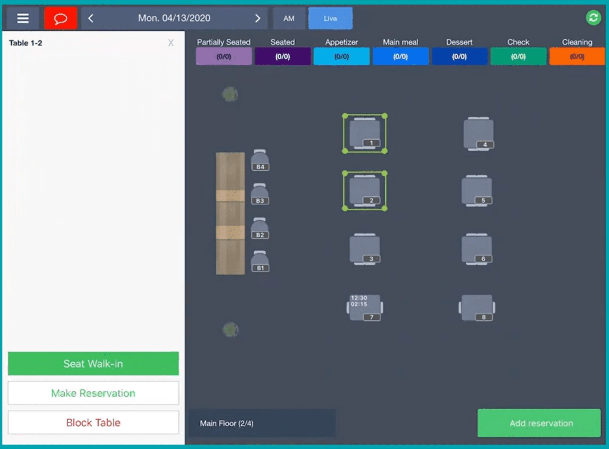 TouchBistro レストラン POS タブレット