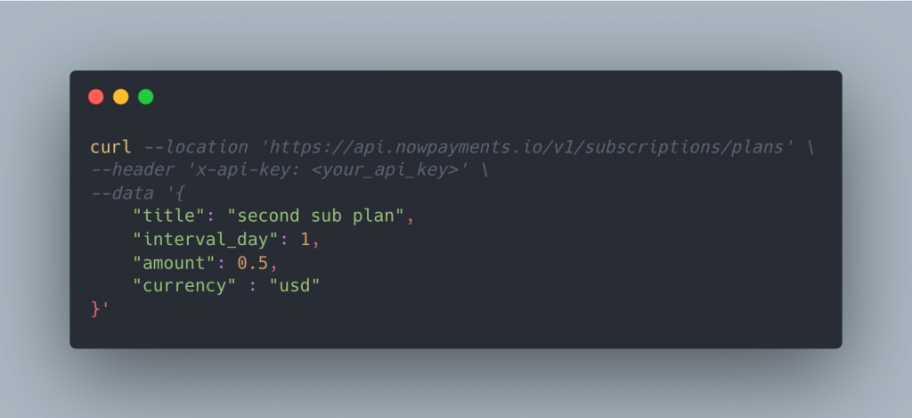 创建或更新付款计划