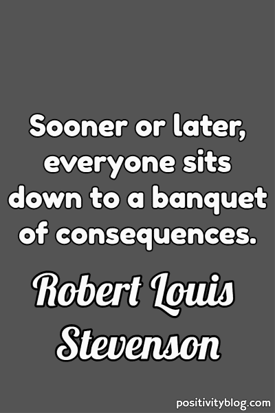 Un'immagine di una citazione sul karma e l'inganno.