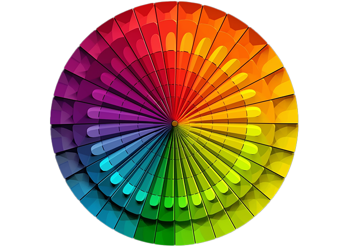 カラーホイールの図