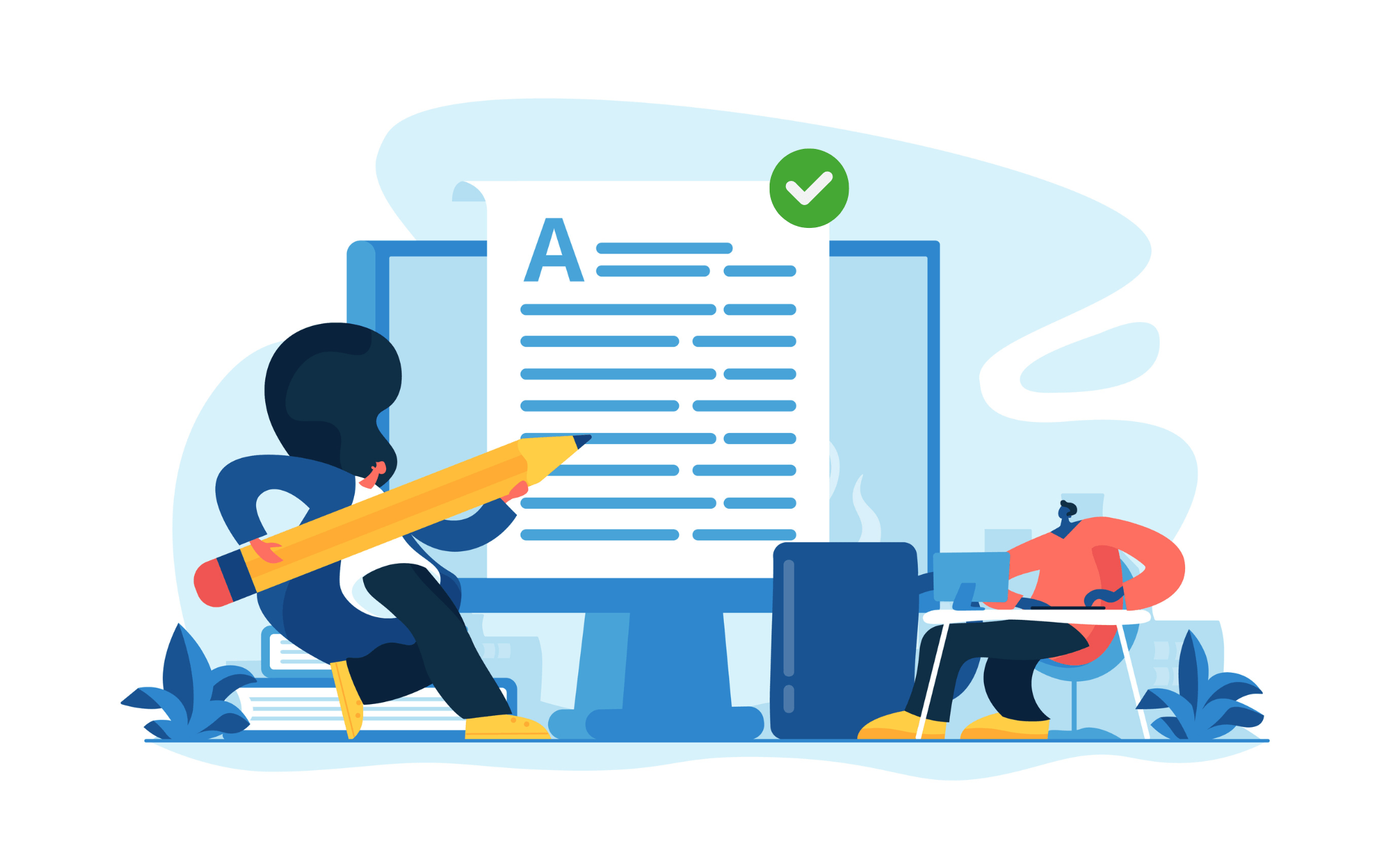 電子郵件簡短寫作目標複選標記