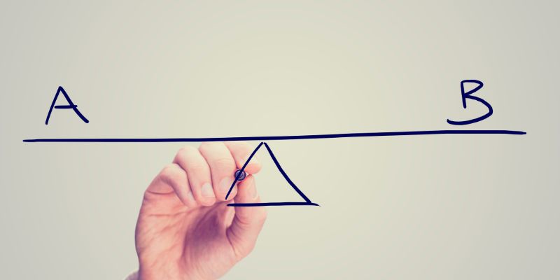 Uma escala desenhada à mão