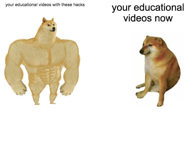 جعل الفيديوهات التعليمية المثال الثاني