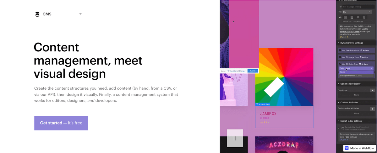 CMS เว็บโฟลว์