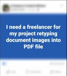 Konvertieren von Bildern in PDFs für Betrüger in Facebook-Gruppen