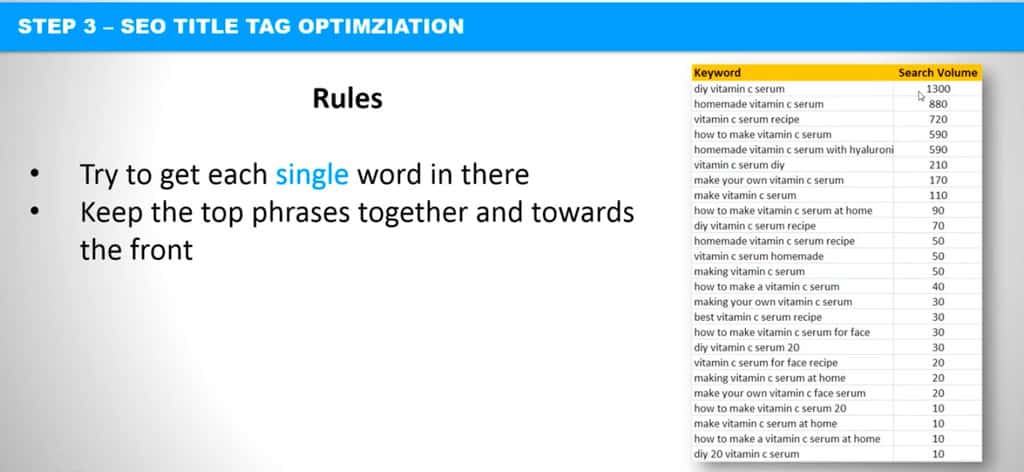Lezioni SEO in loco, esempio due