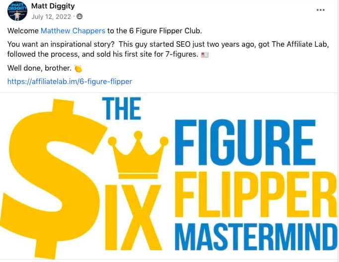 Esempio uno della storia di successo di Affiliate Lab