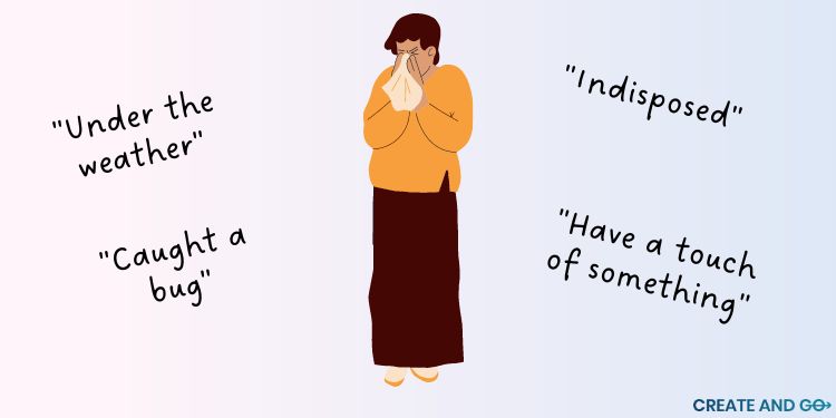 生病的委婉說法圖