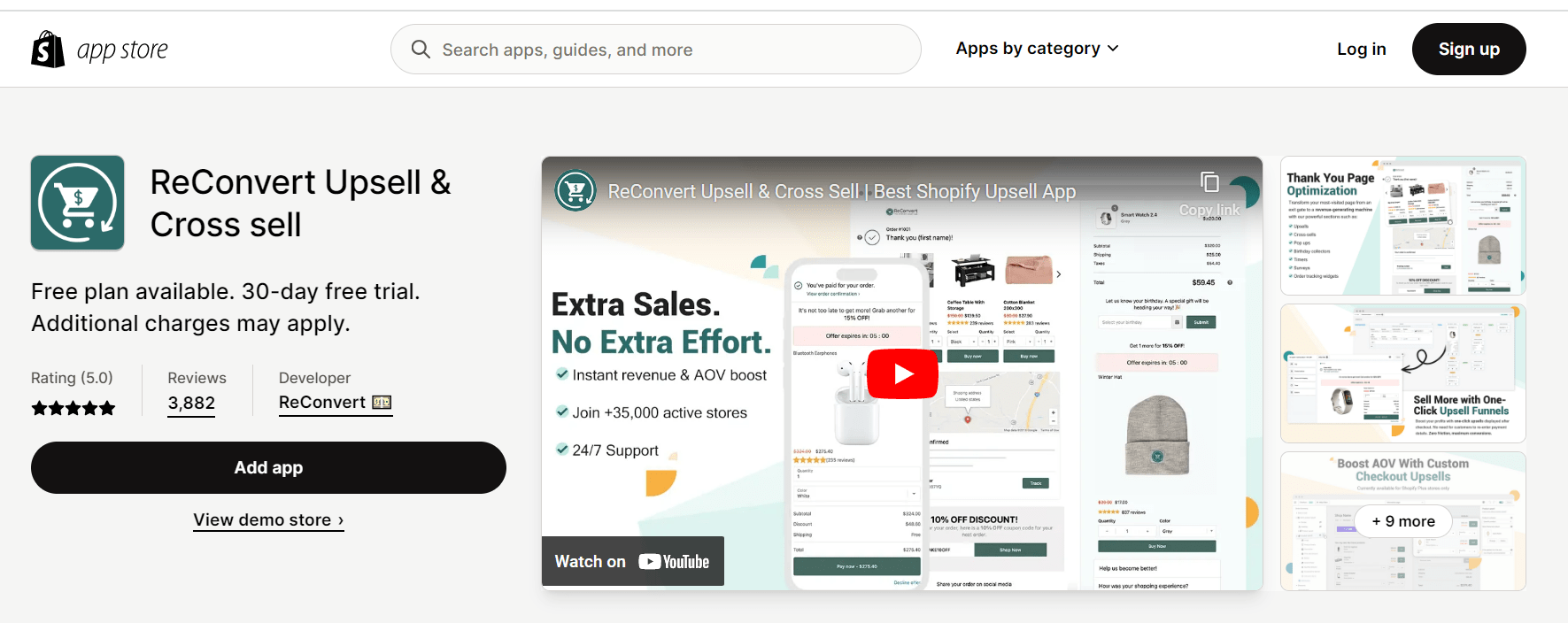 Aplicativos de venda cruzada ReConvert